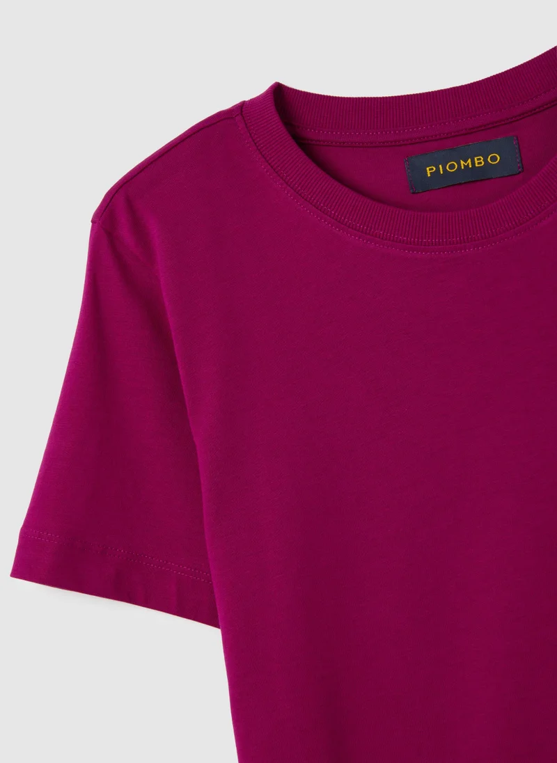 او في اس OVS Purple Pure Cotton Regular Fit T-Shirt